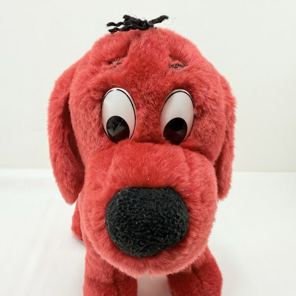 Douglas Scholastic Clifford Big Red Dog Plush Toy Book Stand Cuddle Collar Name - Picture 7 of 12